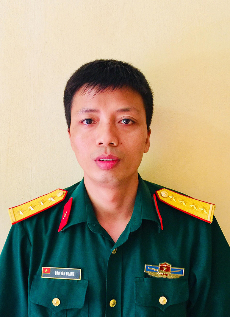 Đại úy Đào Văn Quang trả lại của rơi cho người đánh mất